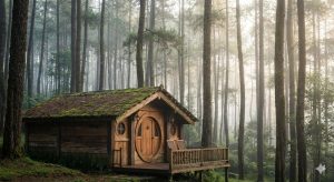 Rumah Kayu Cikole: Menginap ala Hobbit di Tengah Hutan Pinus